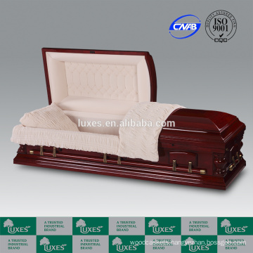 Cremation Casket Manufacturers LUXES Victoria American Cherry Wooden Casket